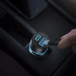 شارژر فندکی فست شارژ 20 وات دو پورت مدل WKN-708