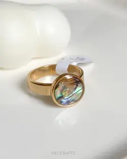 انگشتر صدف آبالون