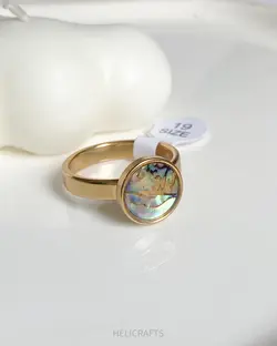 انگشتر صدف آبالون