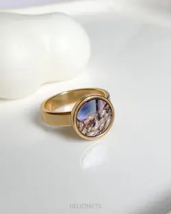 انگشتر صدف آبالون