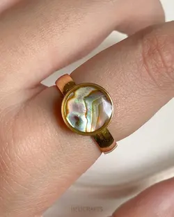 انگشتر صدف آبالون