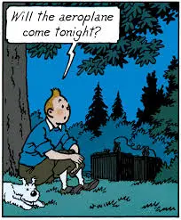 فیگور تن تن و میلو روی چمن Tintin sit in the grass