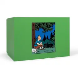 فیگور تن تن و میلو روی چمن Tintin sit in the grass