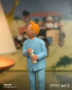 فیگور تن تن با لباس خواب Tintin in pyjamas