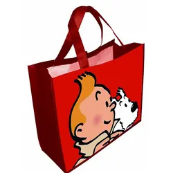 ساک برزنتی تن تن قرمز Tintin And Snowy Red bag