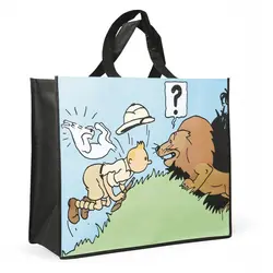 ساک برزنتی تن تن در کنگو tintin in congo semi-waterproof bag