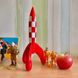 پک فیگورهای کره ماه تن تن Tintin moon set