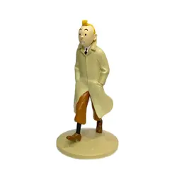 فیگور تن تن نسخه قدیمی ( لبخند ) tintin wearing his coat