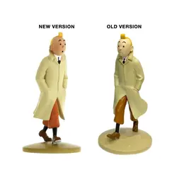 فیگور تن تن نسخه قدیمی ( لبخند ) tintin wearing his coat