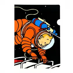 پوشه تن تن در ماه tintin A4 Plastic Folder