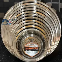 سرویس آبکش استیل 11 پارچه لبه دار ستاره دار برند یونیک Unique