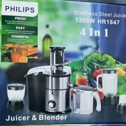 آبمیوه گیری 4 کاره حرفه ای برند فلیپس مدل Philips HR-1847