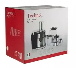 آبمیوه گیری چهار کاره لمسی برند تکنو مدل techno ts-312