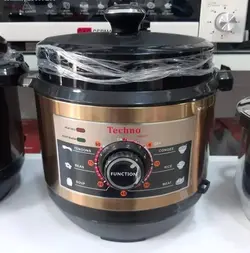 زودپز برقی 6 لیتر برند تکنو مدل Techno Pressure Cooker Te-620