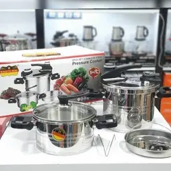 زودپز دوقلو روگازی سایز 7 و 5 لیتر برند رومانتیک هوم romantic home