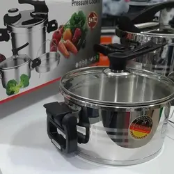 زودپز دوقلو روگازی سایز 7 و 5 لیتر برند رومانتیک هوم romantic home