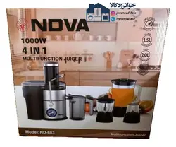 آبمیوه گیری 4 کاره 1000 وات برند نوا مدل Nova ND-883