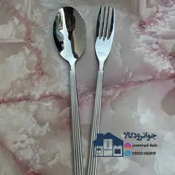 سرویس 24 نفر قاشق و چنگال مارک یونیک مدل دهنه ساده طرح کبریتی Unique
