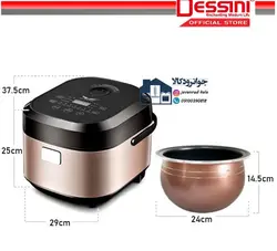 پلوپز برقی دیجیتال 5 لیتر دسینی مدل Dessini DS-375