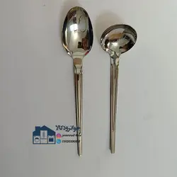 سرویس 24 نفر قاشق و چنگال استیل یونیک مدل دهنه اروپایی ( ناپولی ) Unique