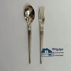 سرویس 24 نفر قاشق و چنگال استیل یونیک مدل دهنه اروپایی ( ناپولی ) Unique