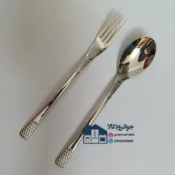 سرویس 24 نفر قاشق و چنگال استیل یونیک مدل دهنه اروپایی ( آناناسی ) Unique