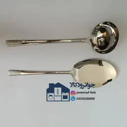 سرویس 24 نفر قاشق و چنگال استیل یونیک مدل دهنه اروپایی ( آناناسی ) Unique