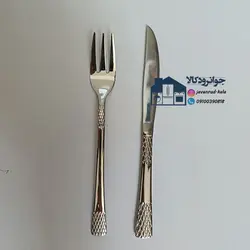 سرویس 24 نفر قاشق و چنگال استیل یونیک مدل دهنه اروپایی ( آناناسی ) Unique