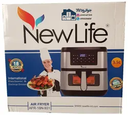 سرخکن رژیمی 1800 وات 9.5 لیتری نیولایف مدل Newlife AFR-18N-931