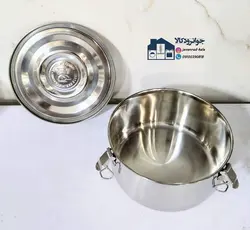 ست ظرف درب دار نگهداری و حمل غذا تمام استیل یونیک مدل Unique KL-19194
