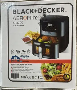 سرخکن رژیمی 7 لیتری 2500 وات بلک اند دکر مدل Black+Decker AF3700