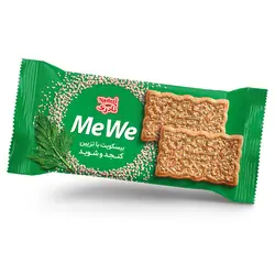بیسکویت با آرد جو با تزیین کنجد و شوید (می وي) دو عددی