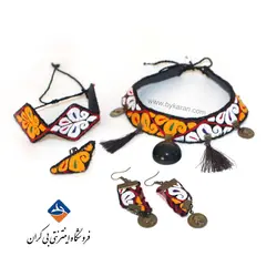 ست زیورآلات سوزندوزی ترکمن
