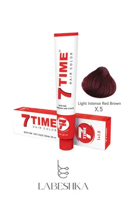 رنگ موی سون تایم سری قهوه ای قرمز سیر روشن 7TIME INTENSE RED X.5
