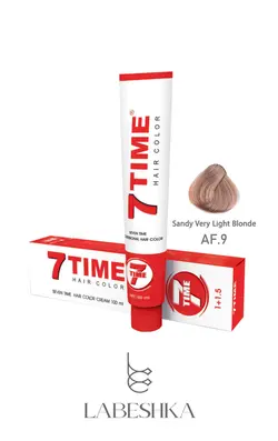 رنگ موی سون تایم سری بلوند شنی خیلی روشن 7TIME SANDY & PEACH AF.9