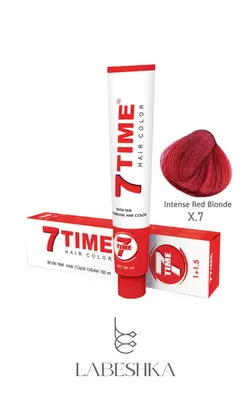 رنگ موی سون تایم سری بلوند قرمز سیر 7TIME INTENSE RED X.7