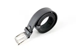 کمربند 3.5سانت چرم یلا گاوی دور دوخت ریز طوسی