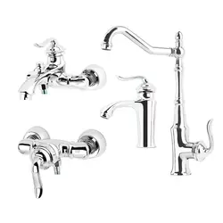 ست شیرآلات مدل الگانس کروم