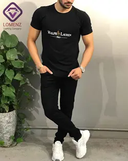 تی شرت طرح RALPH LAUREN برند POLO رنگ مشکی