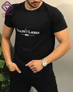 تی شرت طرح RALPH LAUREN برند POLO رنگ مشکی