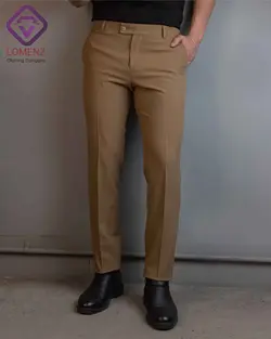 شلوار پارچه ای گاباردین ترک برند JAKAMAN رنگ کرمی کد 513