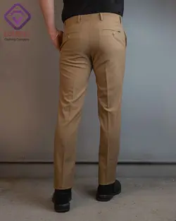 شلوار پارچه ای گاباردین ترک برند JAKAMAN رنگ کرمی کد 513