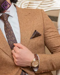 کت تک شانتون LOMENZ رنگ خردلی کد 003