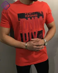 تیشرت برند PERSONAGE طرح DNM-DIV رنگ قرمز