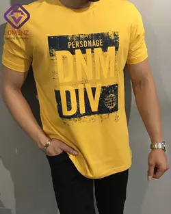 تیشرت برند PERSONAGE طرح DNM-DIV رنگ زرد