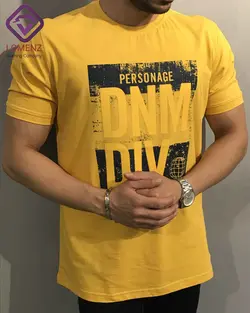 تیشرت برند PERSONAGE طرح DNM-DIV رنگ زرد