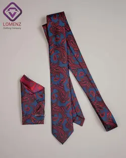 ست کروات و دستمال جیب مردانه کد 012