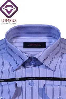 پیراهن جعبه ای راه راه برند DEGEST کد 06-80