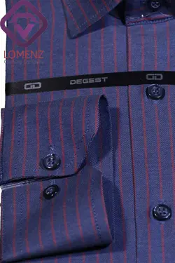 پیراهن جعبه ای راه راه برند DEGEST کد 002-162
