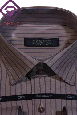 پیراهن جعبه ای راه راه برند DEGEST کد 004-162